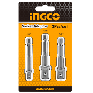 КОМПЛЕКТ АДАПТЕРИ ЗА НАКРАЙНИЦИ И ШЕСТОГРАМНИ ОПАШКИ INGCO AMN365A01