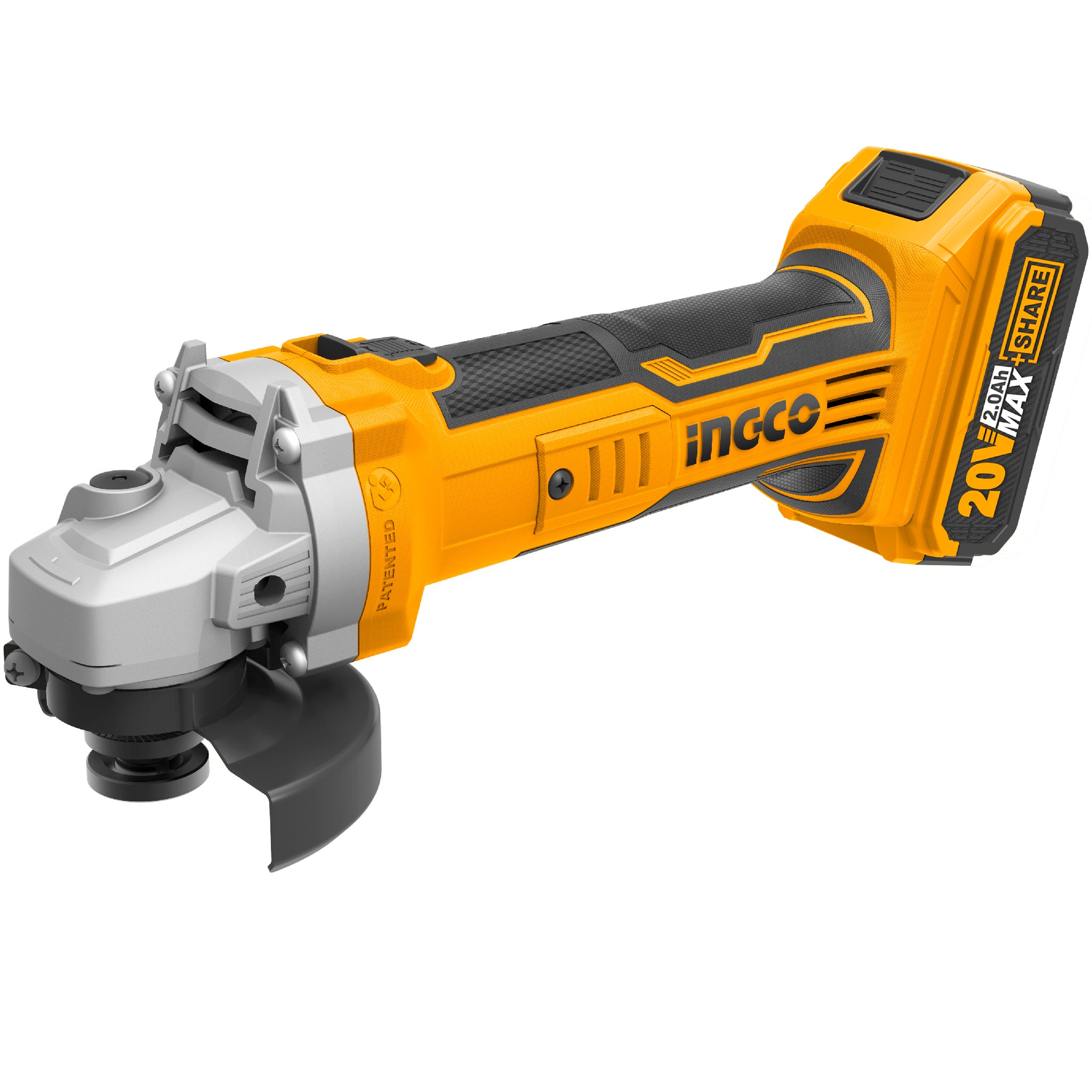 Акумулаторен безчетков ъглошлайф INGCO Industrial, Ø115 mm, 20 V , без батерия, CAGLI1151