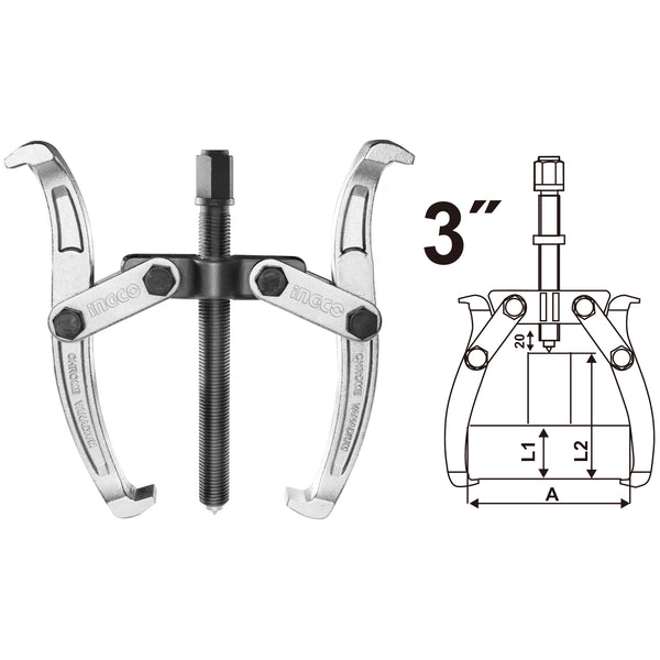 Скоба за лагери двураменна INGCO INDUSTRIAL, 3" HGP08023