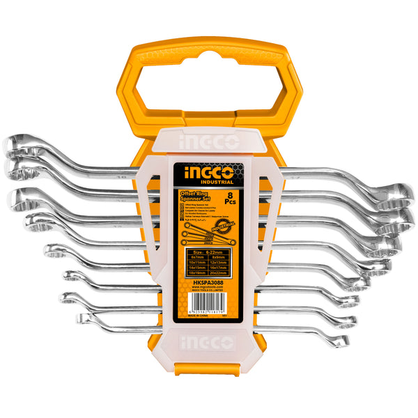 Комплект ключове лула INGCO Industrial, 6 - 22 мм, 8 части  HKSPA3088