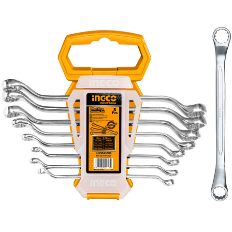 Комплект ключове лула INGCO Industrial, 6 - 22 мм, 8 части  HKSPA3088