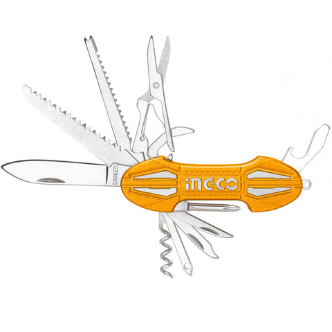 Мултифункционален сгъваем нож INGCO, 15 функции HMFK8158