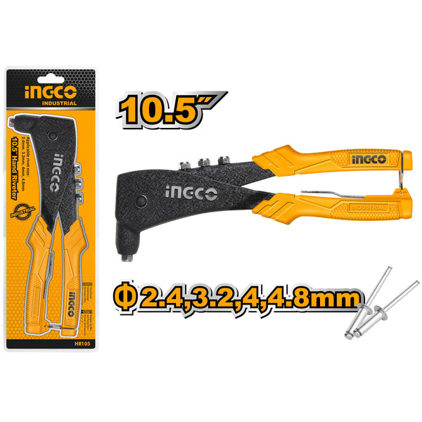 Нитачка за поп нит ръчна INGCO INDUSTRIAL, 2.4 - 4.8мм HR105