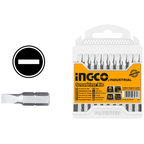 Комплект битове INGCO Industrial, SL6/1 x 25 мм, 20 части SDB11SL413